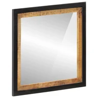 Lustra - vidaXL Lustro łazienkowe 55x1x60 cm szkło i lite drewno mango - miniaturka - grafika 1