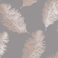 Tapety - Holden Szara tapeta z motywem miedzianych piór 12629_opcje - miniaturka - grafika 1