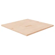 Blaty meblowe i parapety okienne - Kwadratowy blat do stolika, 80x80x2,5 cm, surowe drewno dębowe - miniaturka - grafika 1