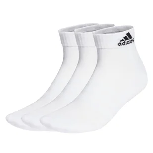 Skarpetki adidas  Cushioned Sportswear Ankle Socks 3 Pairs White  XL - Skarpetki męskie - miniaturka - grafika 1