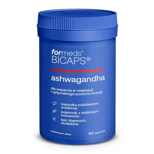 ForMeds Bicaps Ashwagandha, 60 kapsułek - Układ nerwowy - miniaturka - grafika 1