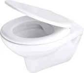 Miski WC - Deante Miska WC z deską bezkołnierzowa Boro biały CMOD6SPW - miniaturka - grafika 1