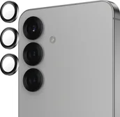 Szkła hartowane na telefon - PanzerGlass Szkło hartowane na aparat z aplikatorem Hoops do Galaxy S25 Edge, czarne - miniaturka - grafika 1