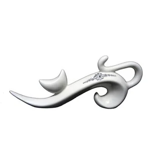 Figurka szkliwiona kot Gatta Swarovski 23 cm Souvenire - Figurki dekoracyjne - miniaturka - grafika 1