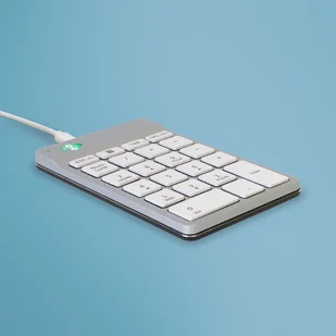 R-Go Tools Klawiatura numeryczna R-Go Numpad Break, ergonomiczna klawiatura numeryczna z oprogramowaniem break, przewodowa, biała - Klawiatury - miniaturka - grafika 1