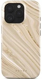 Burga Etui Full Glam Tough Magnetic do iPhone 16 Pro, beżowe wzorzyste - Etui i futerały do telefonów - miniaturka - grafika 1