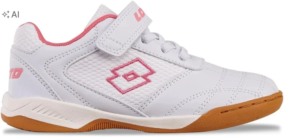 LOTTO BIAŁE SPORTOWE BUTY DZIECIĘCE Z LOGO I RZEPEM 31 26PA