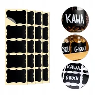 Pojemniki kuchenne - 50x Etykiety samoprzylepne na przyprawy słoiki nalewki wino miód sok ZESTAW - miniaturka - grafika 1