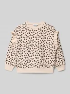 Bluzy dla dziewczynek - Bluza z prążkowanymi wykończeniami - miniaturka - grafika 1