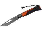 Noże - Opinel N°08 Stainless Steel Outdoor Plastic Orange - miniaturka - grafika 1