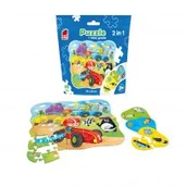 Puzzle - Roter Kafer Puzzle 49 saszetka Auta + mini gra RK1140-03 - - miniaturka - grafika 1