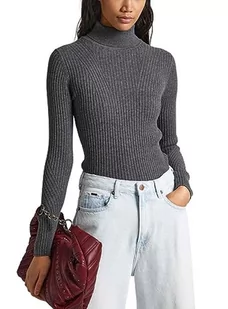 Pepe Jeans Naszyjnik w kształcie litery Dalia Damski sweter pulowerowy, Szary (ciemny szary Marl), XL - Swetry damskie - miniaturka - grafika 1