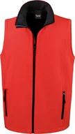 Bluzy męskie - Result Core Bluza męska 2-warstwowa Softshell Gilet Printable R232M Wielokolorowy czerwony/czarny L - miniaturka - grafika 1