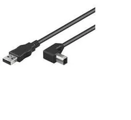 Kable USB - Kabel USB MicroConnect USB2.0 A-B 5m M-M USBAB5ANGLED - miniaturka - grafika 1