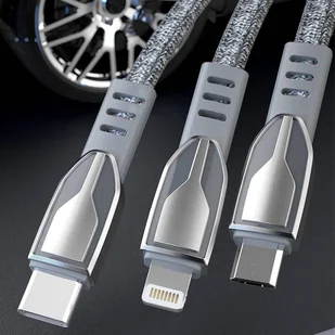 Dudao kabel USB - Lightning 5 A 1 m szary (L3PROL gray) - Kable USB - miniaturka - grafika 4