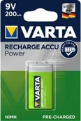 Ładowarki i akumulatory - Varta Akumulator Rechargeable 9V Block 200mAh 10 szt. - miniaturka - grafika 1