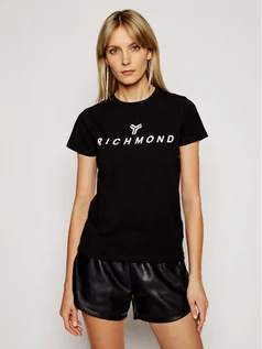 Koszulki i topy damskie - John Richmond T-Shirt Katya UWP21018TS Czarny Regular Fit - grafika 1
