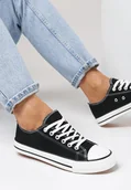 Trampki damskie - Czarno-Białe Trampki Jazlyn - miniaturka - grafika 1