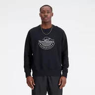 Bluzy męskie - Bluza męska New Balance MT33506BK  czarna - miniaturka - grafika 1