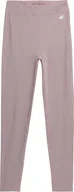 Legginsy - Damskie Legginsy 4F Ss23Ttigf043 - Brudny Róż M - miniaturka - grafika 1