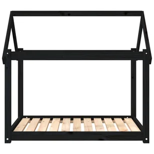 Lumarko Legowisko dla psa, czarne, 101x70x90cm, lite drewno sosnowe! - Legowiska dla psów - miniaturka - grafika 6
