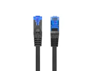 Patchcordy - Patchcord kat.6A S/FTP LSZH CCA 5m czarny Fluke Passed Lanberg PCF6A-10CC-0500-BK - miniaturka - grafika 1