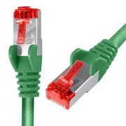 Pozostałe akcesoria sieciowe - Kabel RJ45 CAT 6 S/FTP AWG27 LSZH zielony 25m - miniaturka - grafika 1