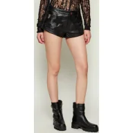 Spodenki damskie - One Teaspoon Skórzane szorty BANDITS Regular Fit low waist - miniaturka - grafika 1