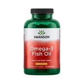 Suplementy naturalne - SWANSON Omega -3 smak cytrynowy 150 żelek - miniaturka - grafika 1