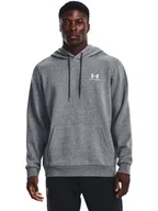 Bluzy męskie - Under Armour Bluza UA Essential Fleece Hoodie 1373880 Szary Regular Fit - miniaturka - grafika 1