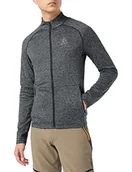 Bluzy męskie - Odlo Męska bluza Midlayer Full Zip Sesvenna 542432 - miniaturka - grafika 1