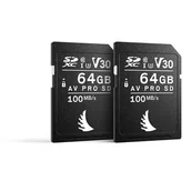 Karty pamięci - Karty pamięci ANGELBIRD AV Pro SDXC 64GB Match Pack do Fujifilm (2 szt.) MPFJAVP64SDV30 - miniaturka - grafika 1