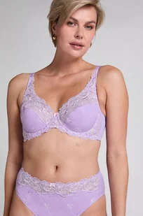 Hunkemöller Biustonosz nieusztywniany z fiszbinami Diva Fioletowy - Biustonosze - miniaturka - grafika 1