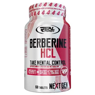 Real Pharm Berberine HCL 60tabs - Witaminy i minerały dla sportowców - miniaturka - grafika 1