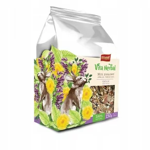 Vitapol Vita Herbal Mix ziołowy dla królika 150 g - Karma dla gryzoni - miniaturka - grafika 1