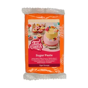 Masa cukrowa, fondant POMARAŃCZOWY - Tiger Orange FunCakes, 250 - Dodatki do ciast w proszku - miniaturka - grafika 1