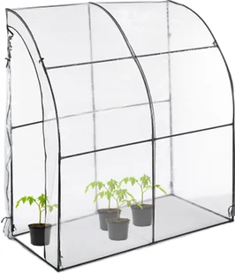 relaxdays Szklarnia Walk-in do pomidorów z folią - Szklarnie ogrodowe - miniaturka - grafika 1