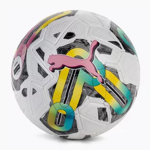 Piłka do piłki nożnej PUMA Orbita 1 TB FQP puma white/multi colour rozmiar 5 - Piłka nożna - miniaturka - grafika 1