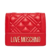Portfele - Mały Portfel Damski LOVE MOSCHINO JC5601PP0NLA0500 Czerwony - miniaturka - grafika 1