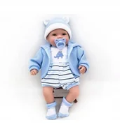 Lalki dla dziewczynek - Adar Lalka bobas 45cm z groszkiem 505964 - miniaturka - grafika 1