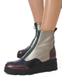 Botki damskie - Hispanitas Botki damskie ocieplane na platformie Ropja Midnight-37 - miniaturka - grafika 1