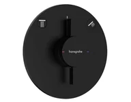 Baterie wannowe i prysznicowe - Hansgrohe DuoTurn S - Bateria podtynkowa, do 2 odbiorników,  czarny mat 75418670 - miniaturka - grafika 1