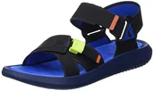 Sandały męskie - Rider Sandały męskie 11801, Blue Black - 45.5 EU Schmal - miniaturka - grafika 1