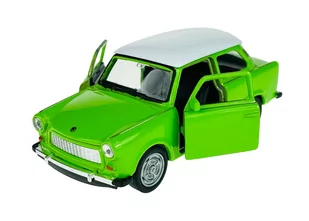 Welly Trabant 601 Zielony Z Białym Dachem 1:34 Samochód Nowy Metalowy Model - Samochody i pojazdy dla dzieci - miniaturka - grafika 1