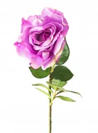 Sztuczne kwiaty - SZTUCZNY KWIAT RÓŻA do wazonu FIOLETOWA 68cm - miniaturka - grafika 1