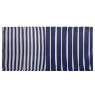 Beliani Dywan na zewnątrz ciemnoniebieski 90 x 180 cm HALDIA - Dywany zewnętrzne - miniaturka - grafika 1