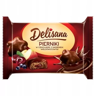 Delisana Pierniki gwiazdki w czekoladzie 200g - Ciastka - miniaturka - grafika 1