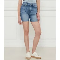 Spodnie sportowe damskie - GUESS Jeansowe szorty 80S PEDAL Regular Fit - miniaturka - grafika 1