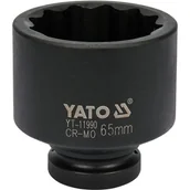 Klucze i nasadki - Nasadka 65mm 1" udarowa 12 kątna do piast Yato - miniaturka - grafika 1