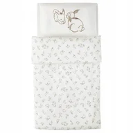 Pościel dla dzieci - KOMPLET POŚCIELI DZIECIĘCEJ KRÓLIKI 110x125 CM - miniaturka - grafika 1